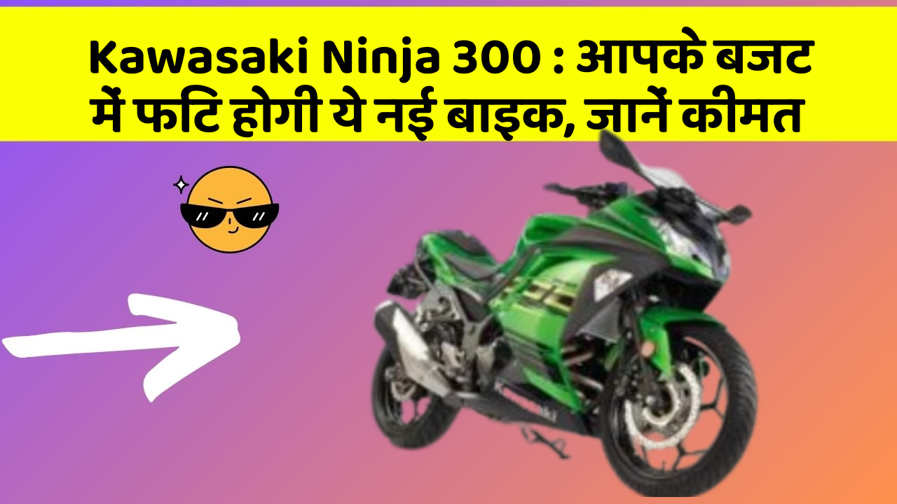 Kawasaki Ninja 300: आपके बजट में फिट होगी ये नई बाइक, जानें कीमत